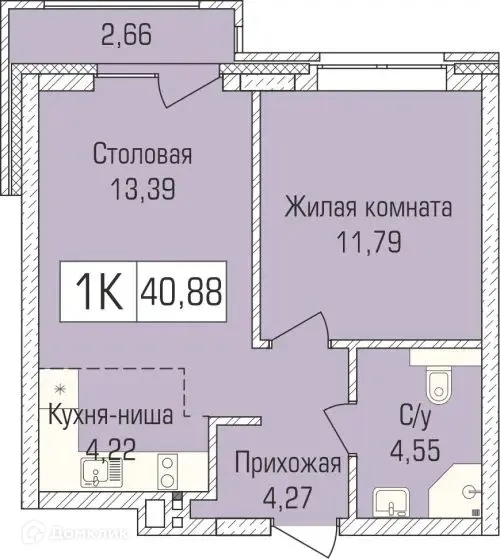 Фото квартиры в ЖК "Цивилизация"