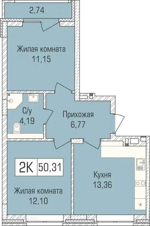 Фото квартиры в ЖК "Цивилизация"