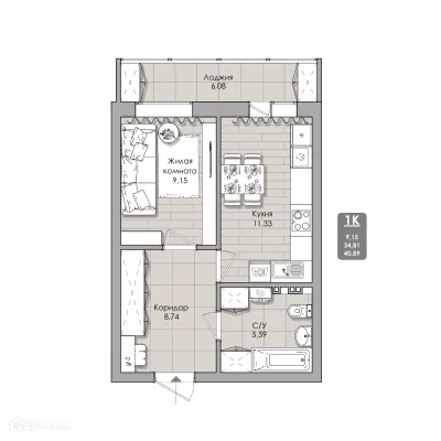 Фото квартиры в NOVA-апарт