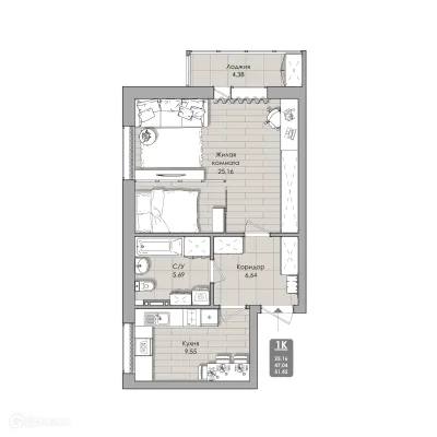 Фото квартиры в NOVA-апарт