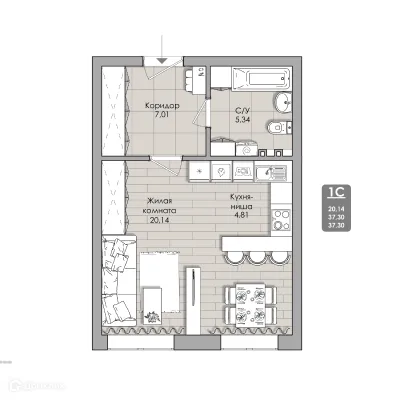 Фото квартиры в NOVA-апарт