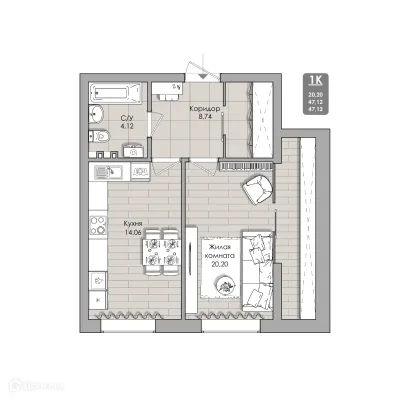 Фото квартиры в NOVA-апарт