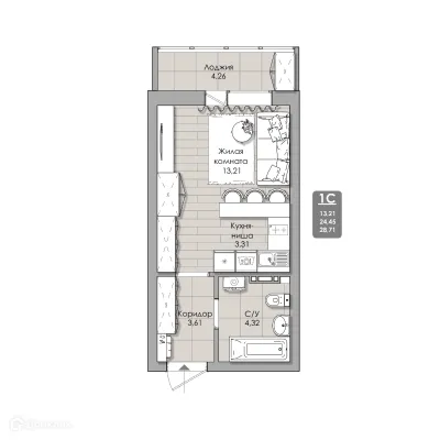 Фото квартиры в NOVA-апарт