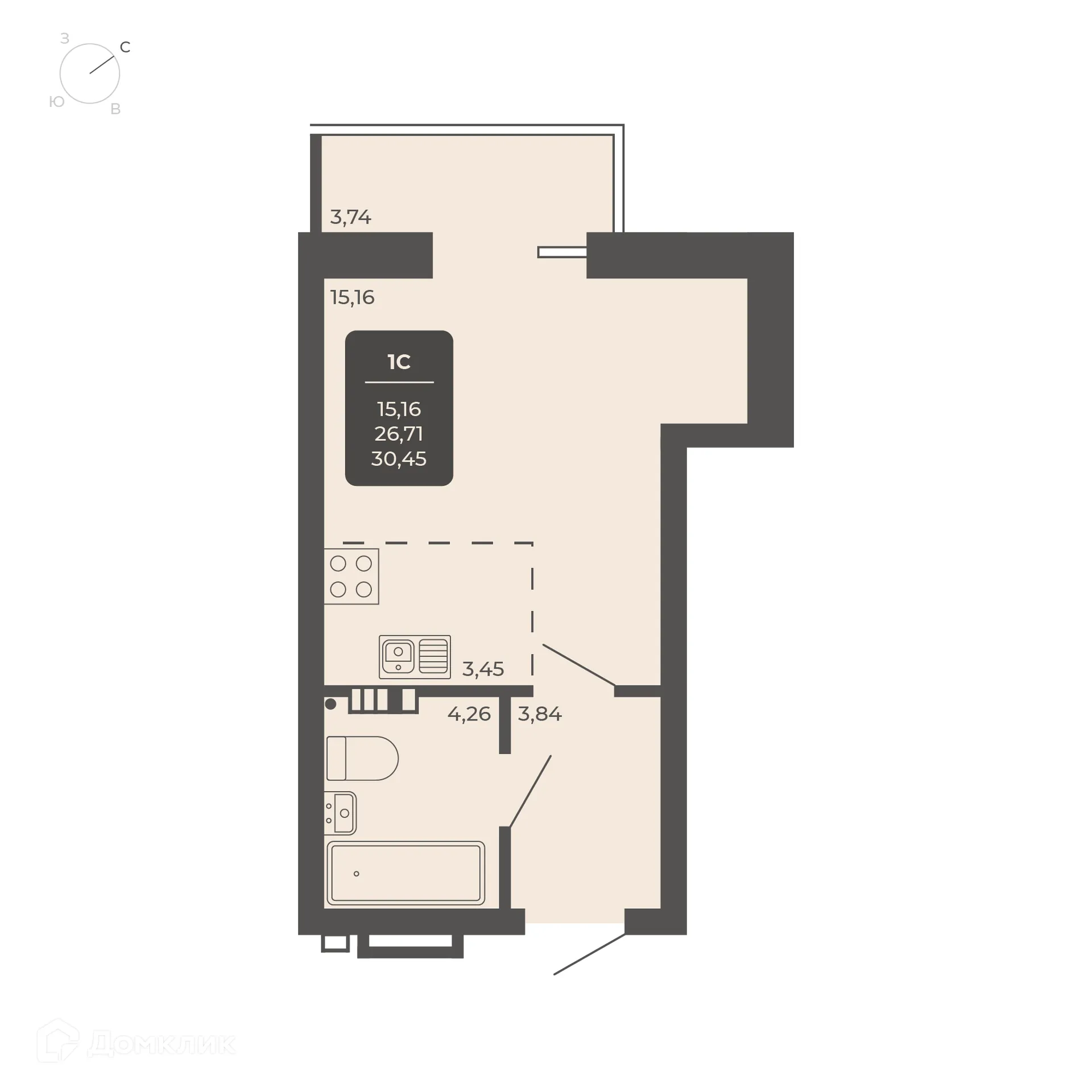 Фото квартиры в NOVA-апарт