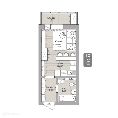 Фото квартиры в NOVA-апарт