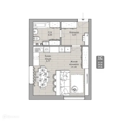 Фото квартиры в NOVA-апарт