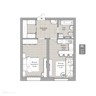 Фото квартиры в NOVA-апарт