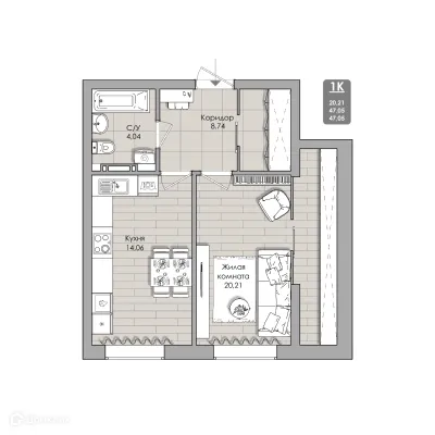 Фото квартиры в NOVA-апарт