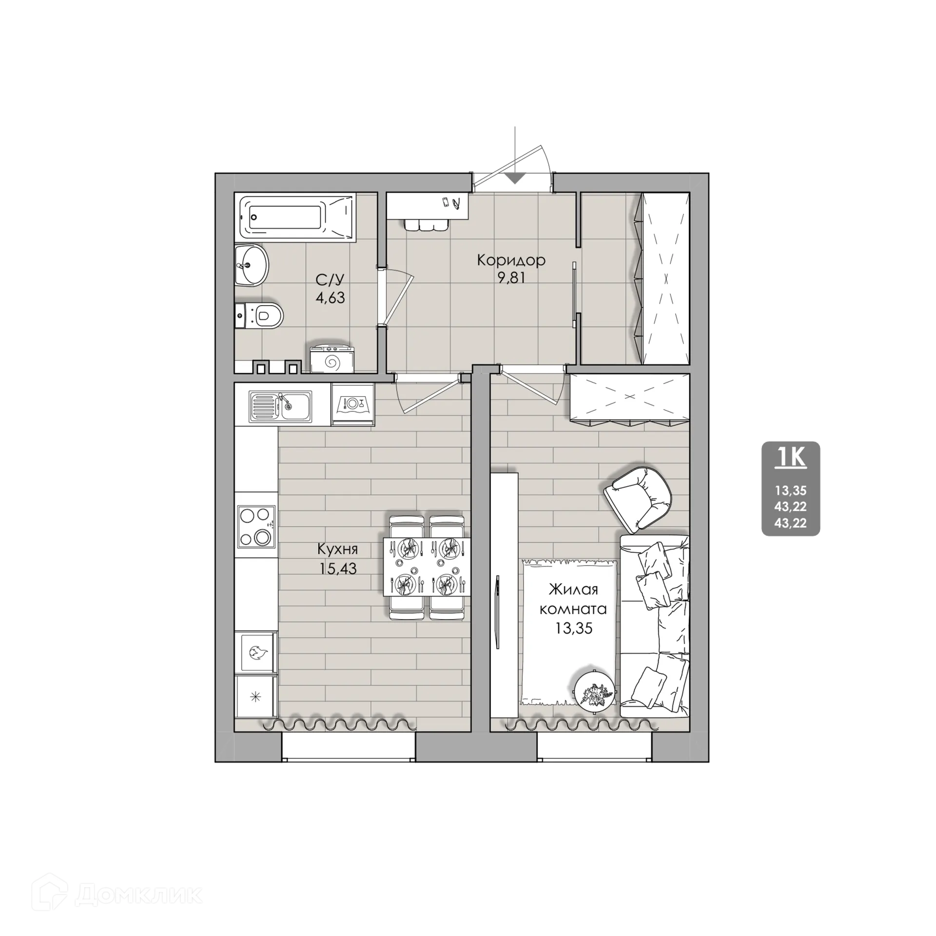 Фото квартиры в NOVA-апарт