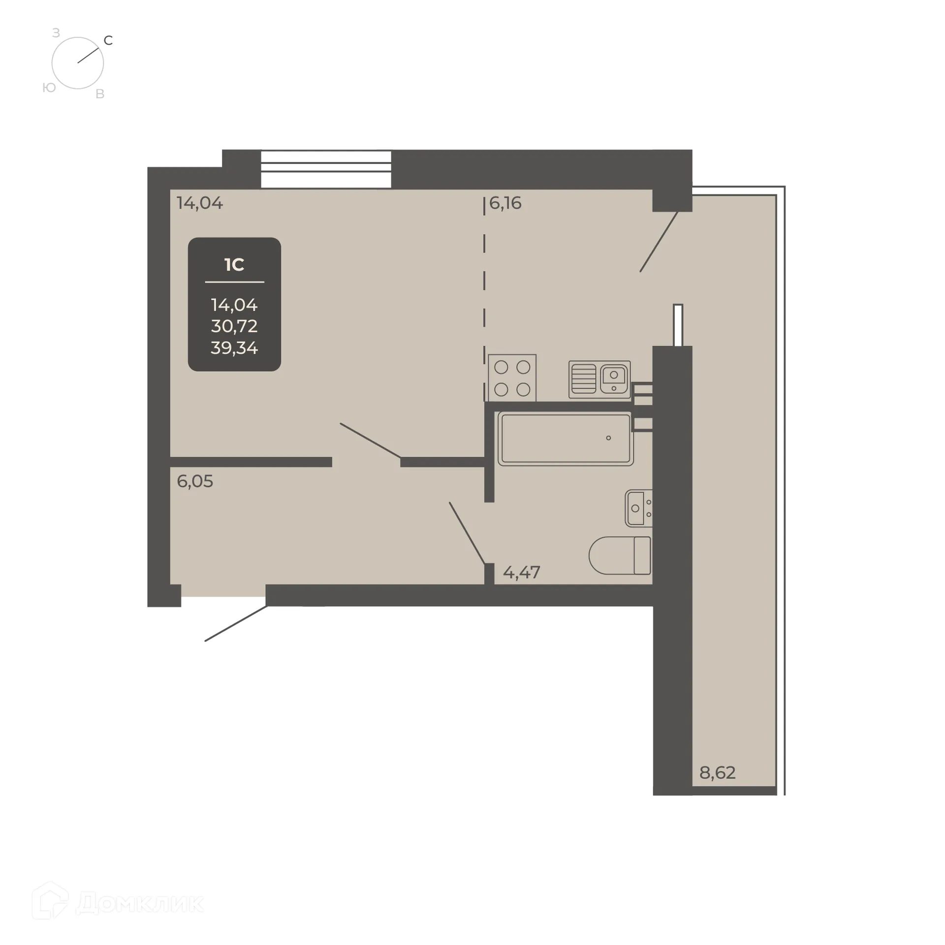 Фото квартиры в NOVA-апарт