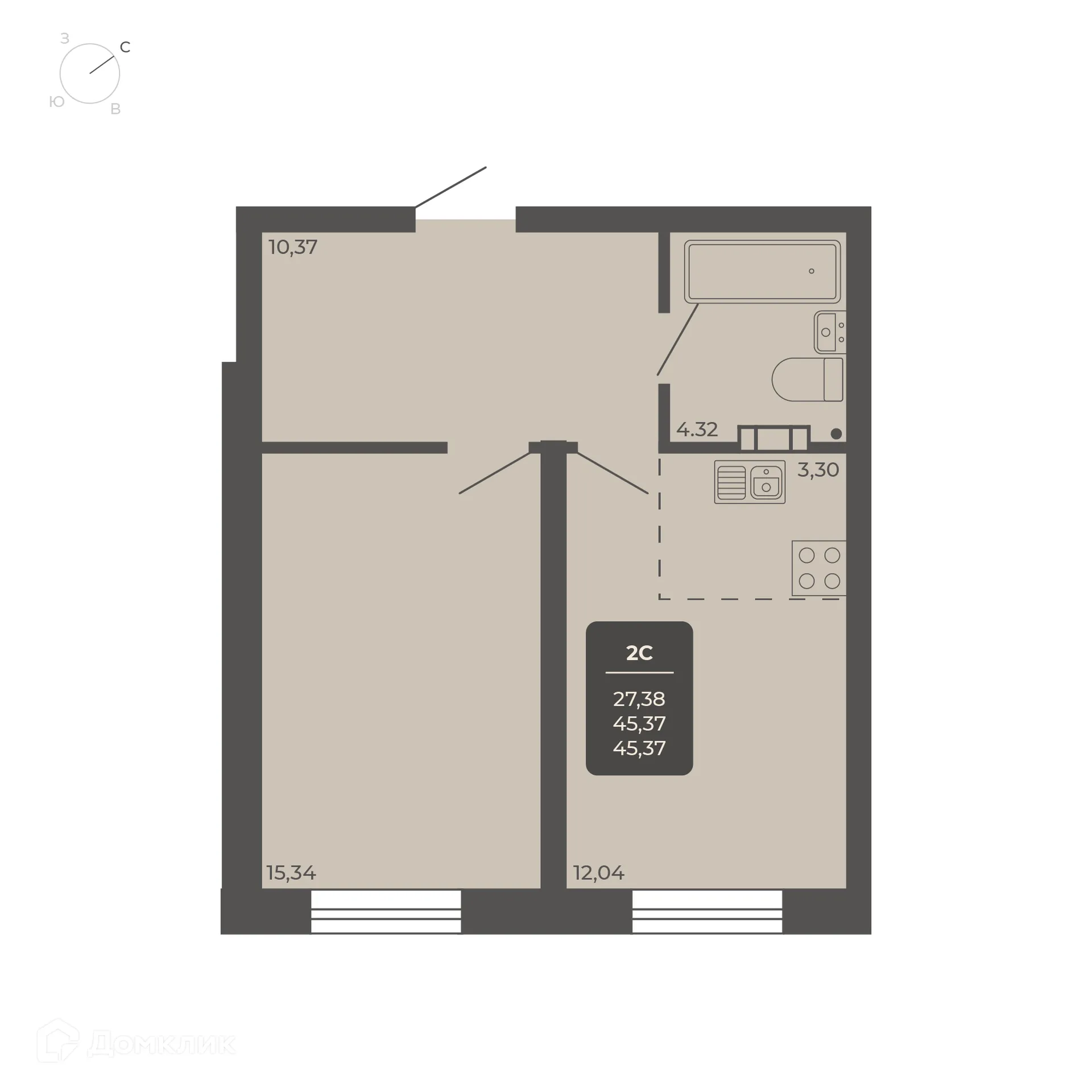 Фото квартиры в NOVA-апарт