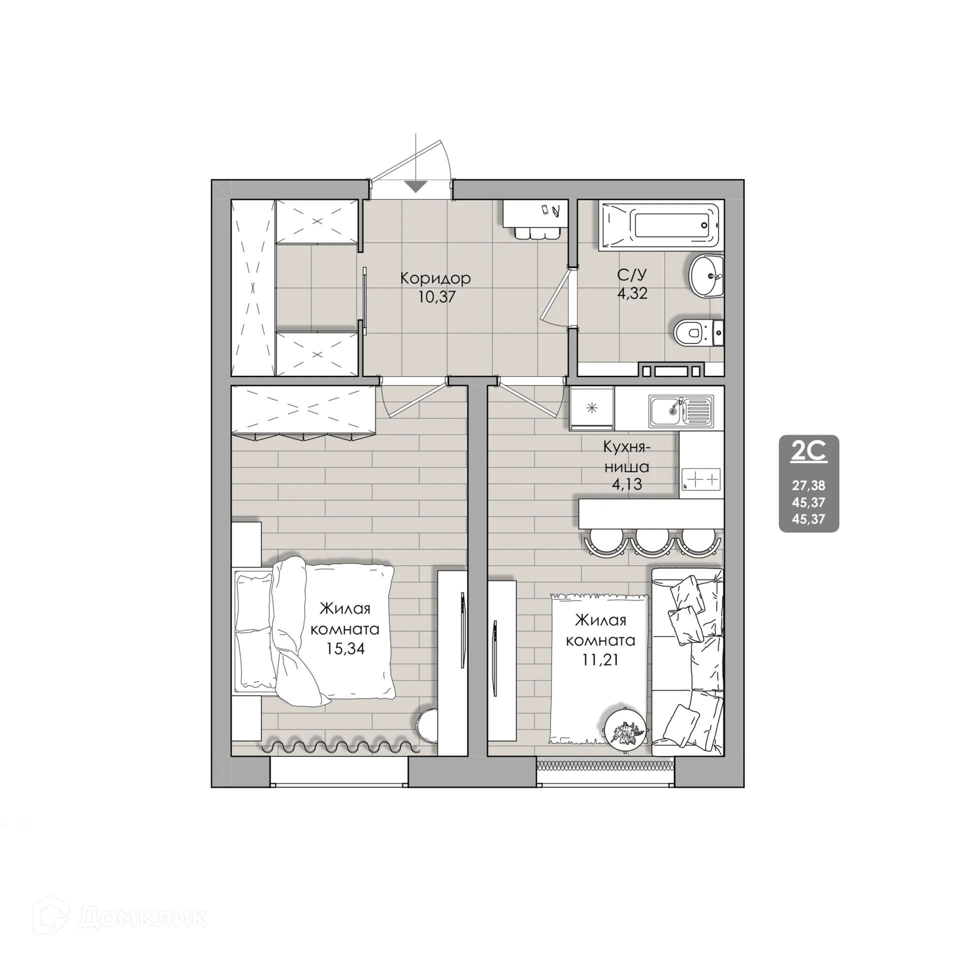 Фото квартиры в NOVA-апарт