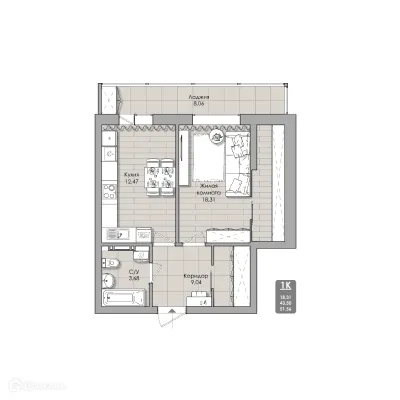 Фото квартиры в NOVA-апарт