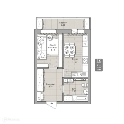 Фото квартиры в NOVA-апарт