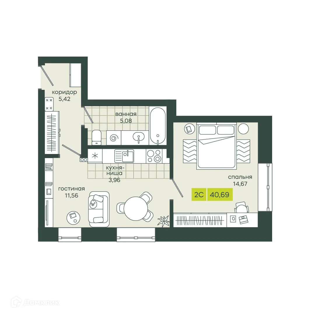 Фото квартиры в ЖК Белкин