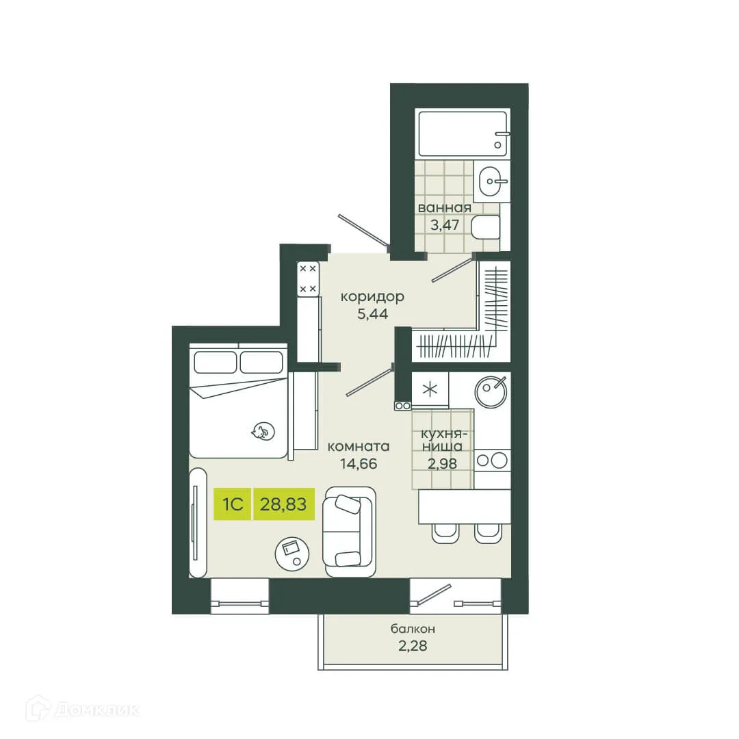 Фото квартиры в ЖК Белкин