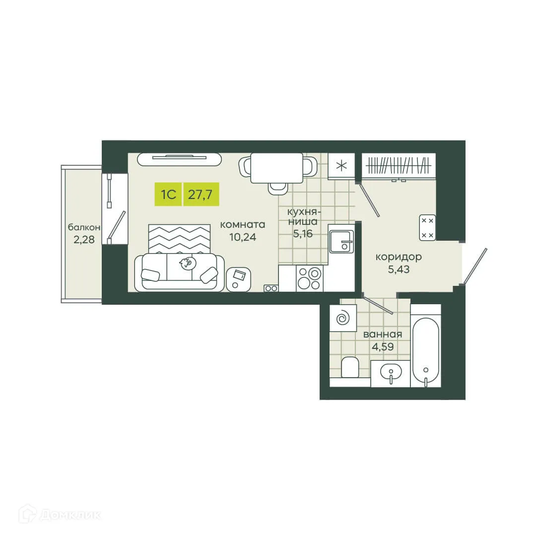 Фото квартиры в ЖК Белкин