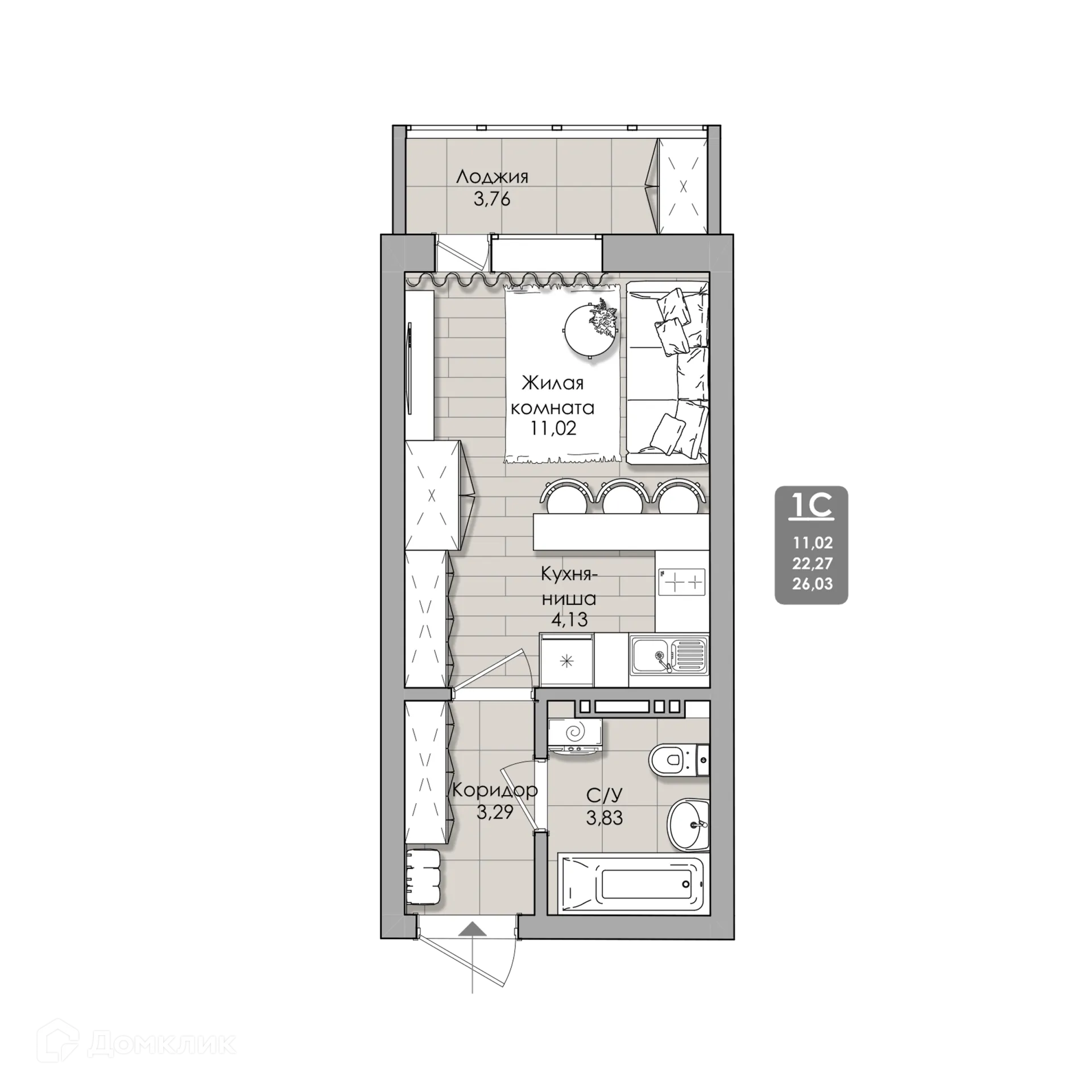Фото квартиры в NOVA-апарт