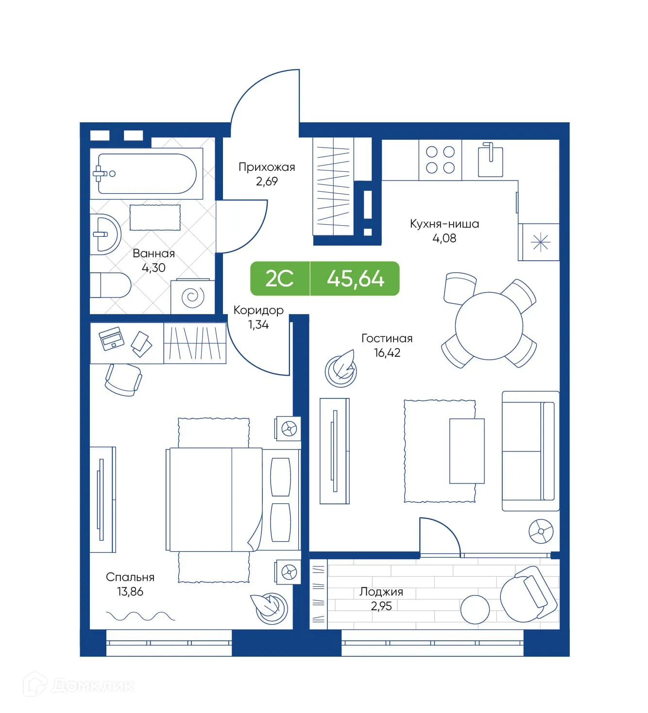 Фото квартиры в ЖК Биография