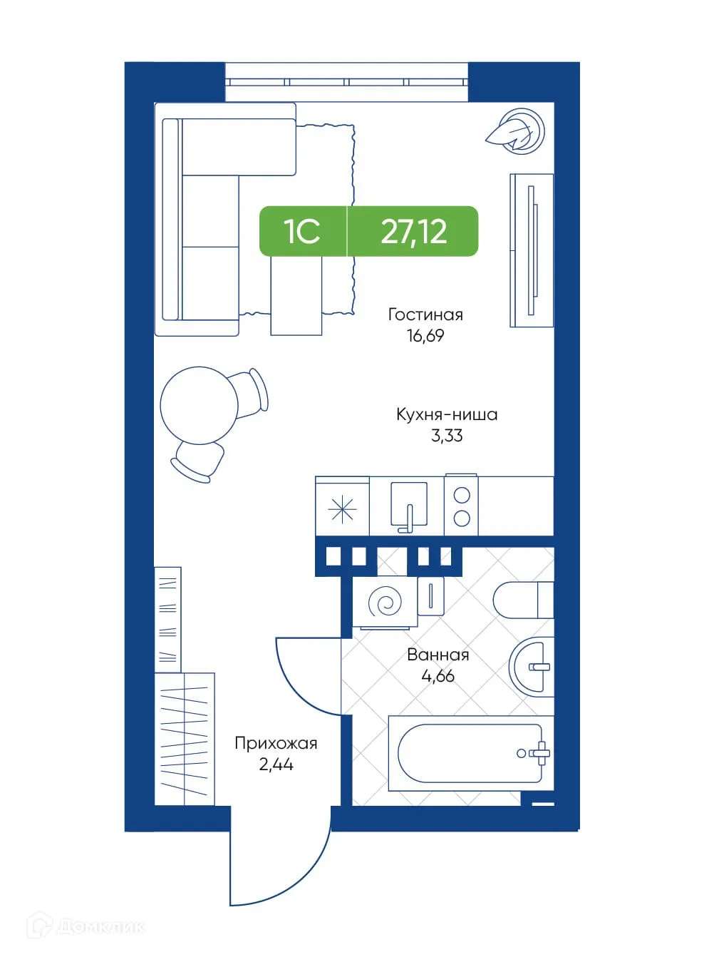 Фото квартиры в ЖК Биография