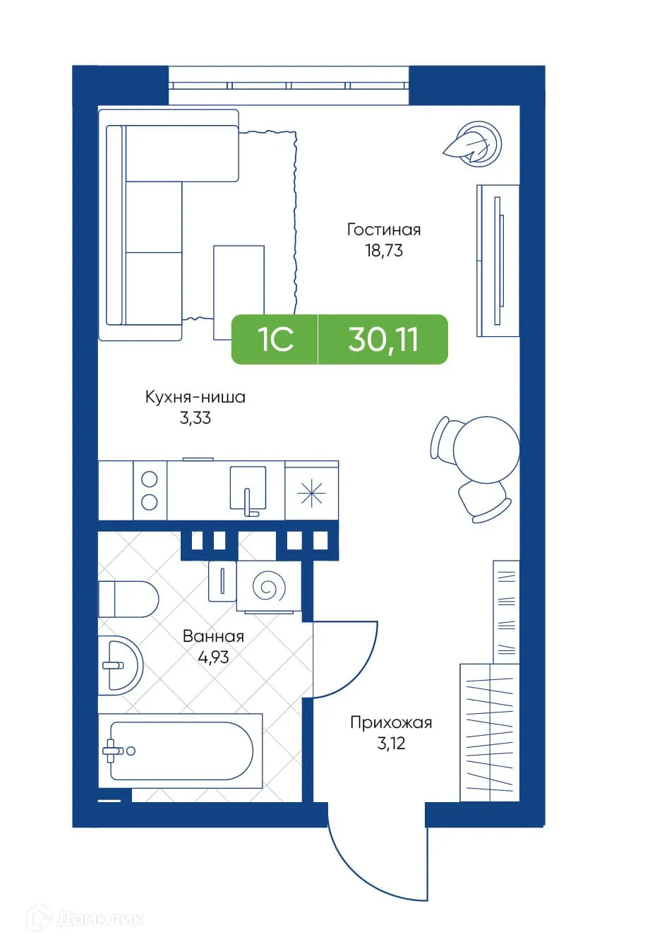 Фото квартиры в ЖК Биография