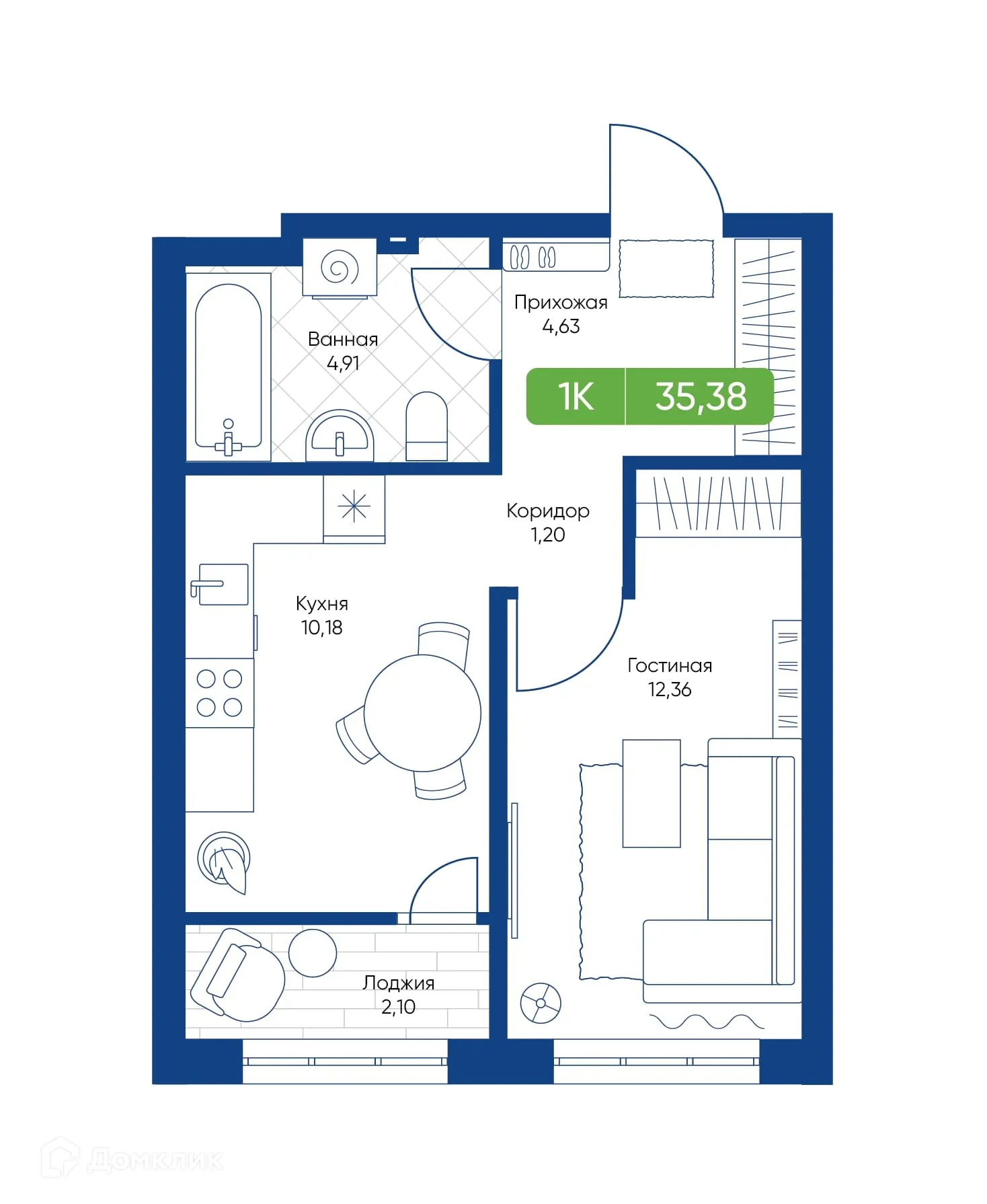 Фото квартиры в ЖК Биография