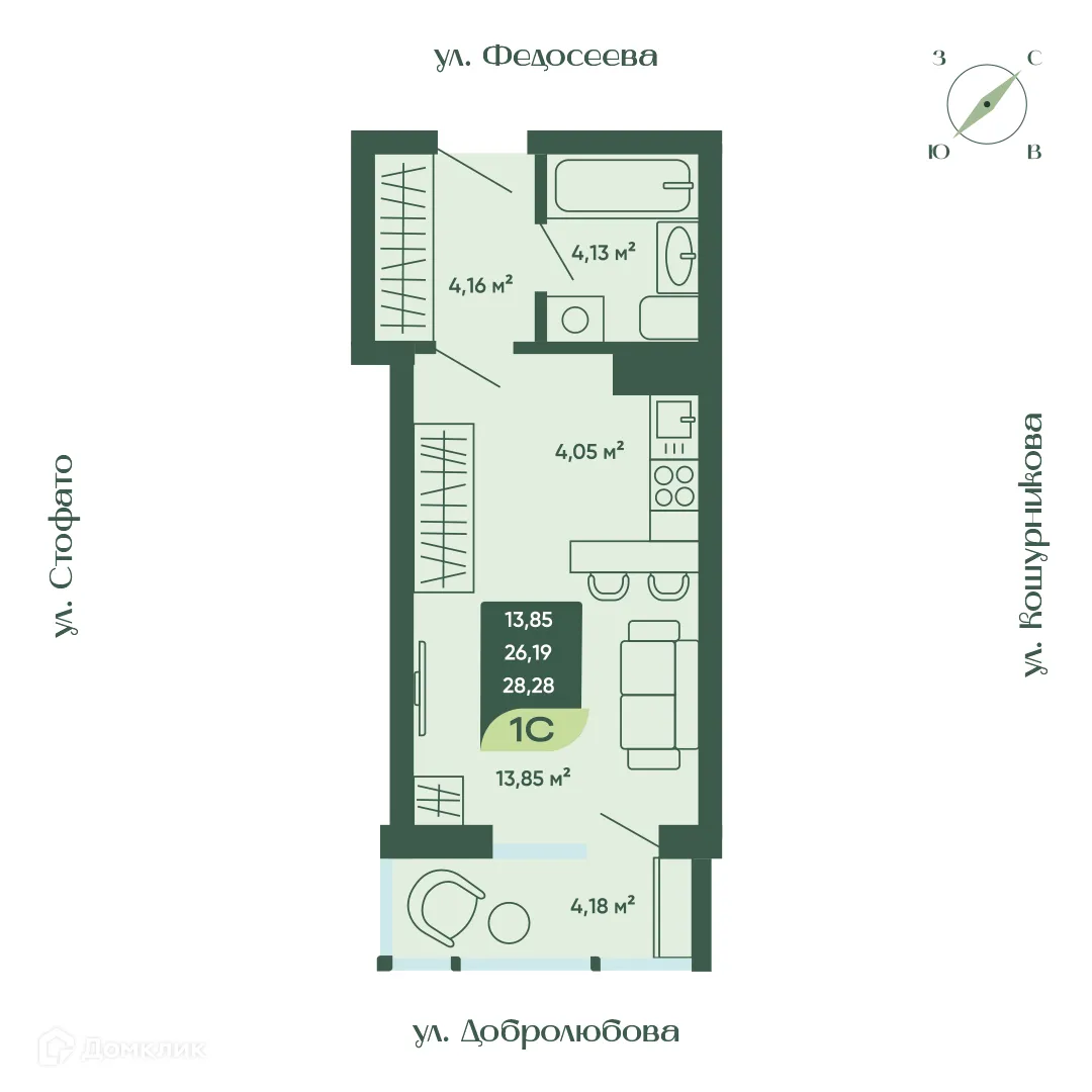 Фото квартиры в ЖК Жилой дом Мичурин
