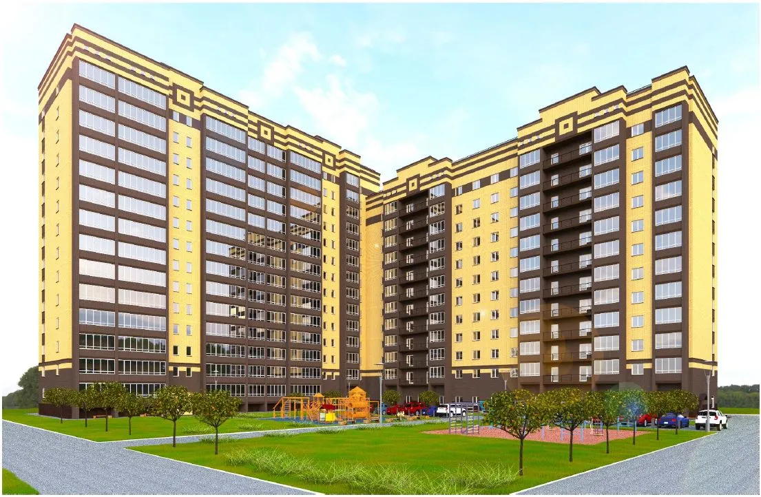 Планировка 2-комнатной квартиры 68.04 м² в ЖК ЖК Дом по ул Шашина 26, г. Октябрьский — фото 1