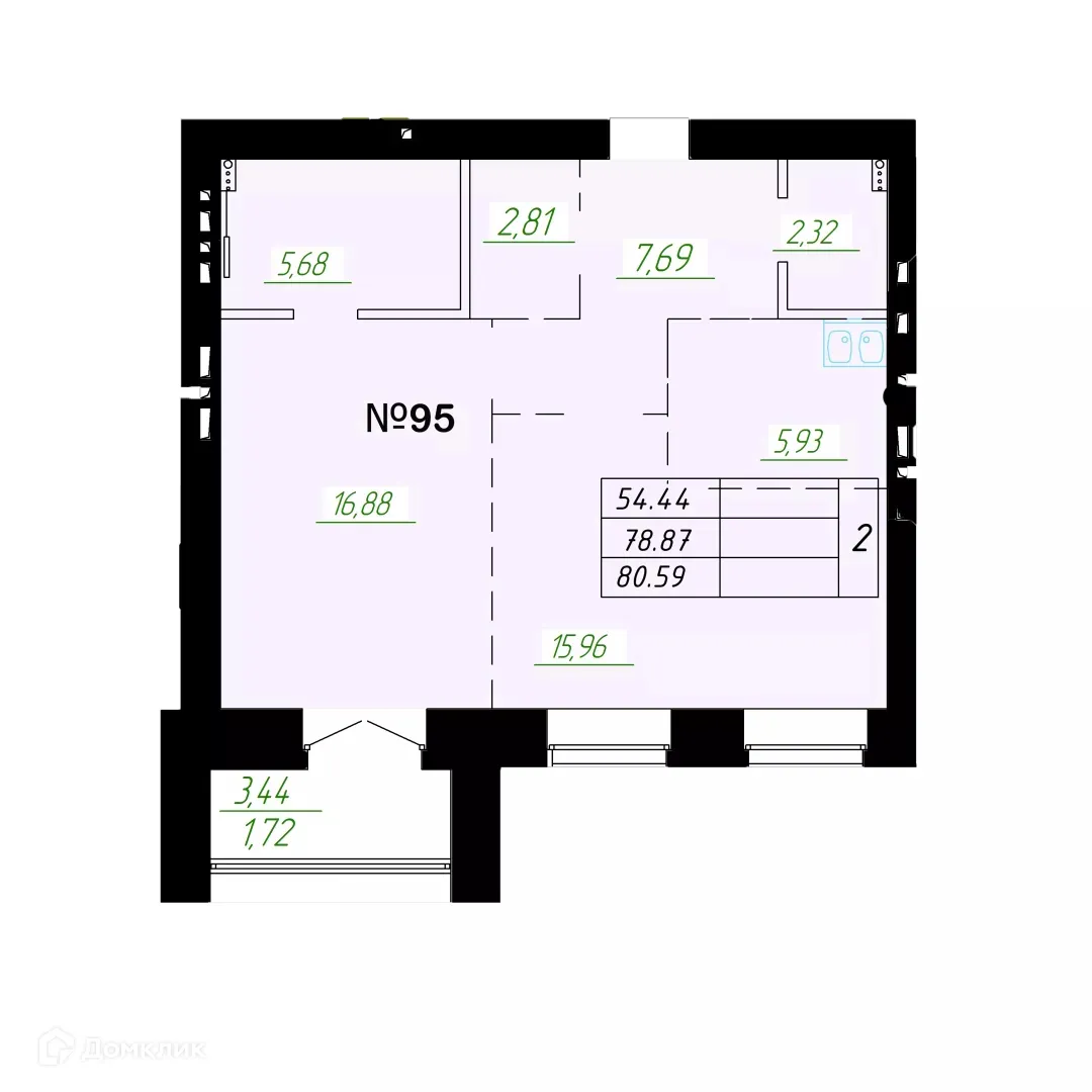 Фото квартиры в ЖК "ГРАФ"