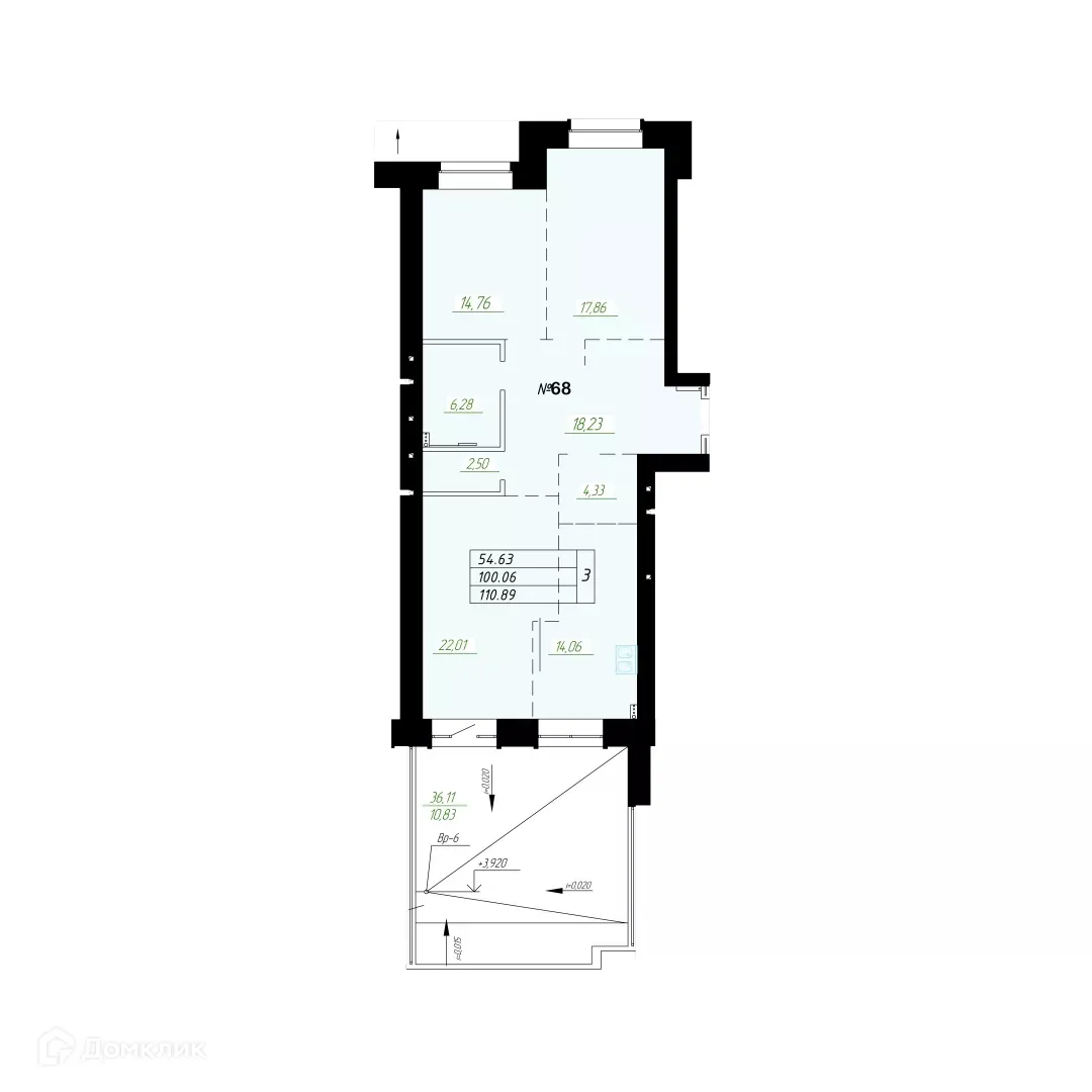 Фото квартиры в ЖК "ГРАФ"