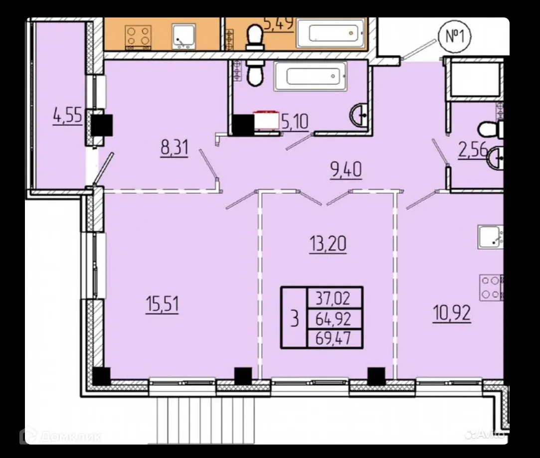 Фото квартиры в ЖК Волгоградская Звезда