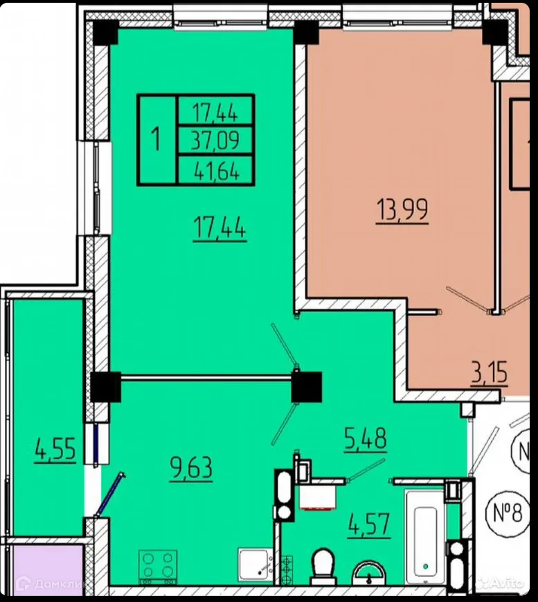 Фото квартиры в ЖК Волгоградская Звезда