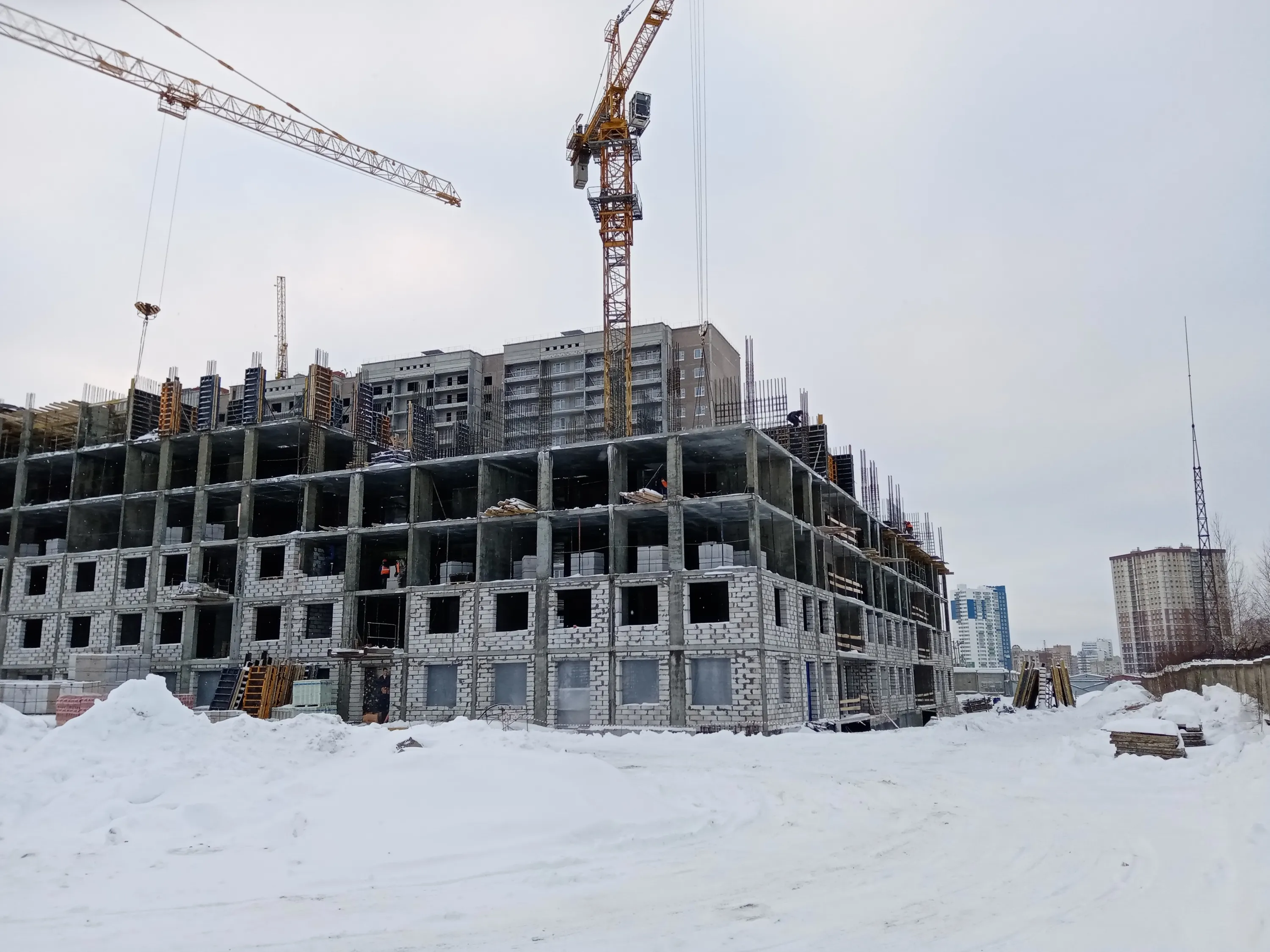 ЖК Красное яблоко ход строительства