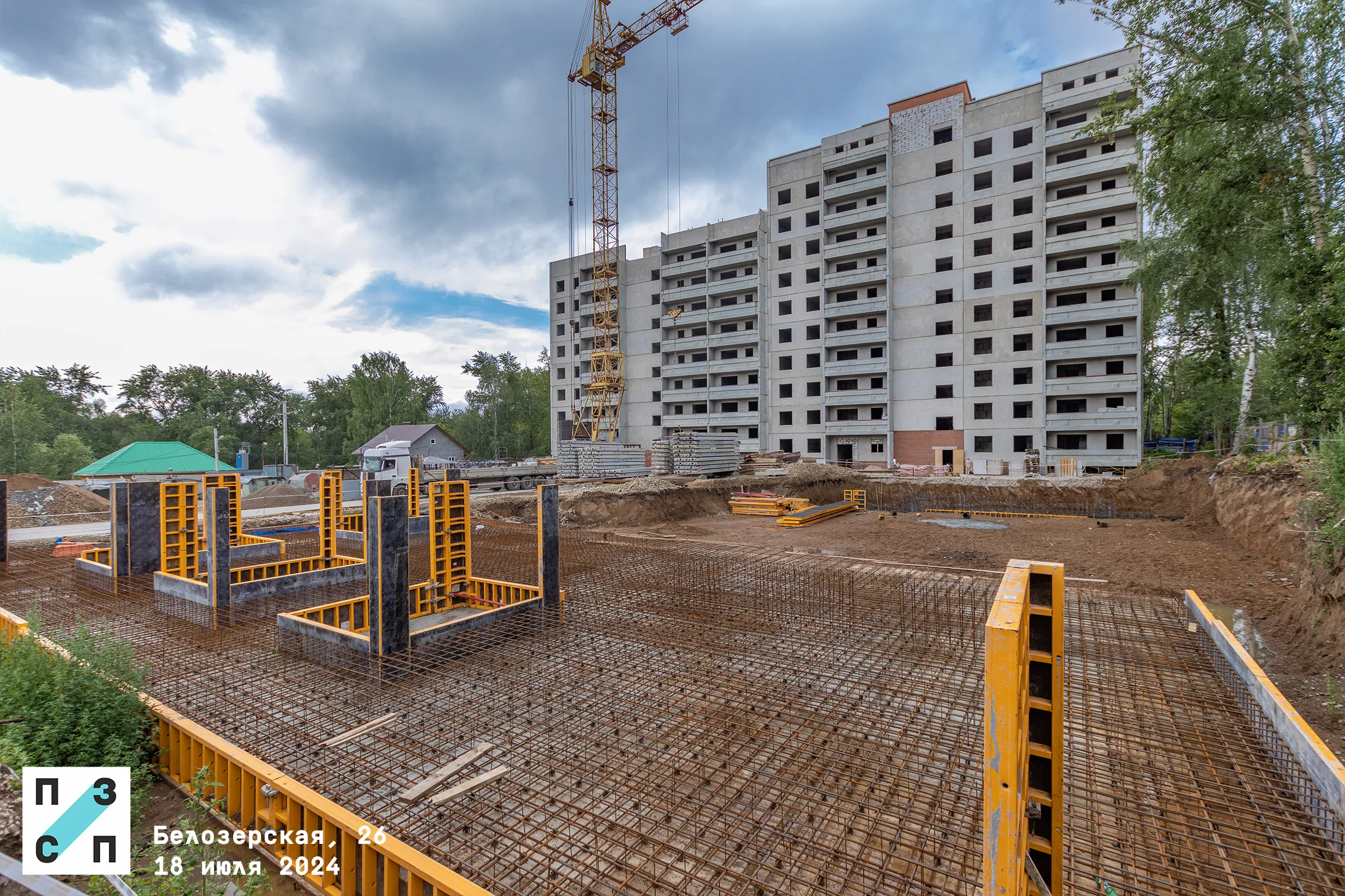 ЖК по ул. Белозерская ход строительства
