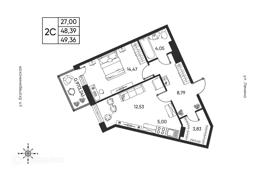 Фото квартиры в ЖК АРТ-Хаус