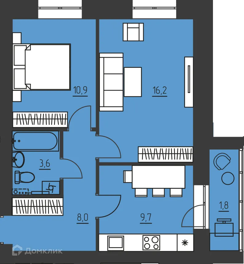 Фото квартиры в ЖК Дом Событие