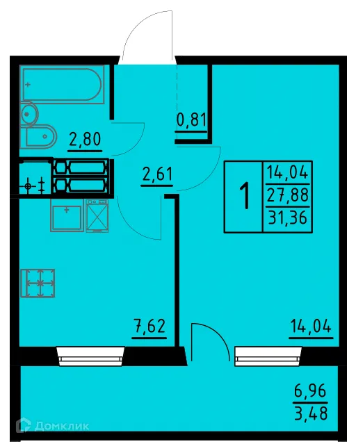 Фото квартиры в ЖК Жилой дом на  Танцорова