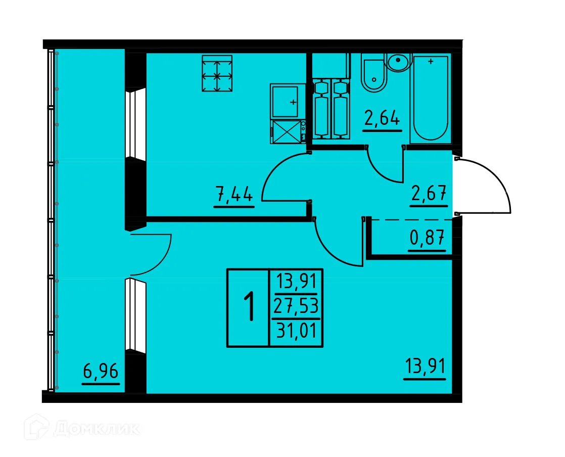 Фото квартиры в ЖК по ул. Магистральная