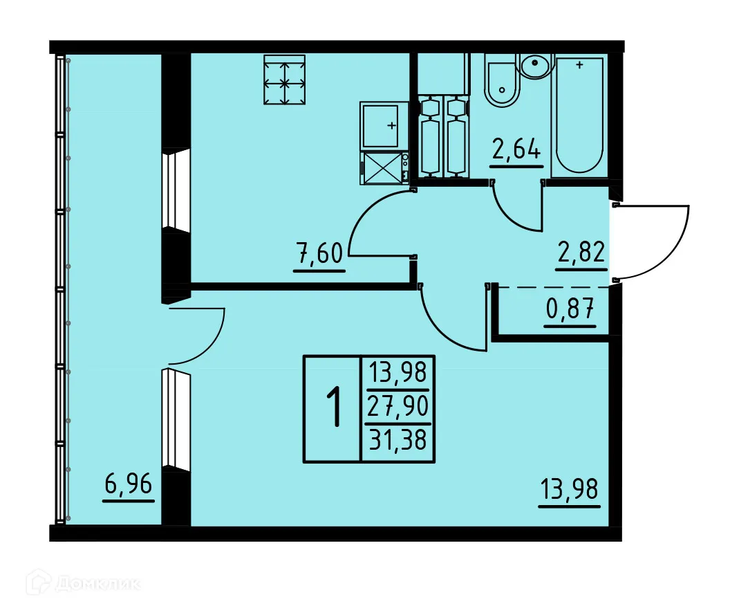 Фото квартиры в ЖК по ул. Магистральная