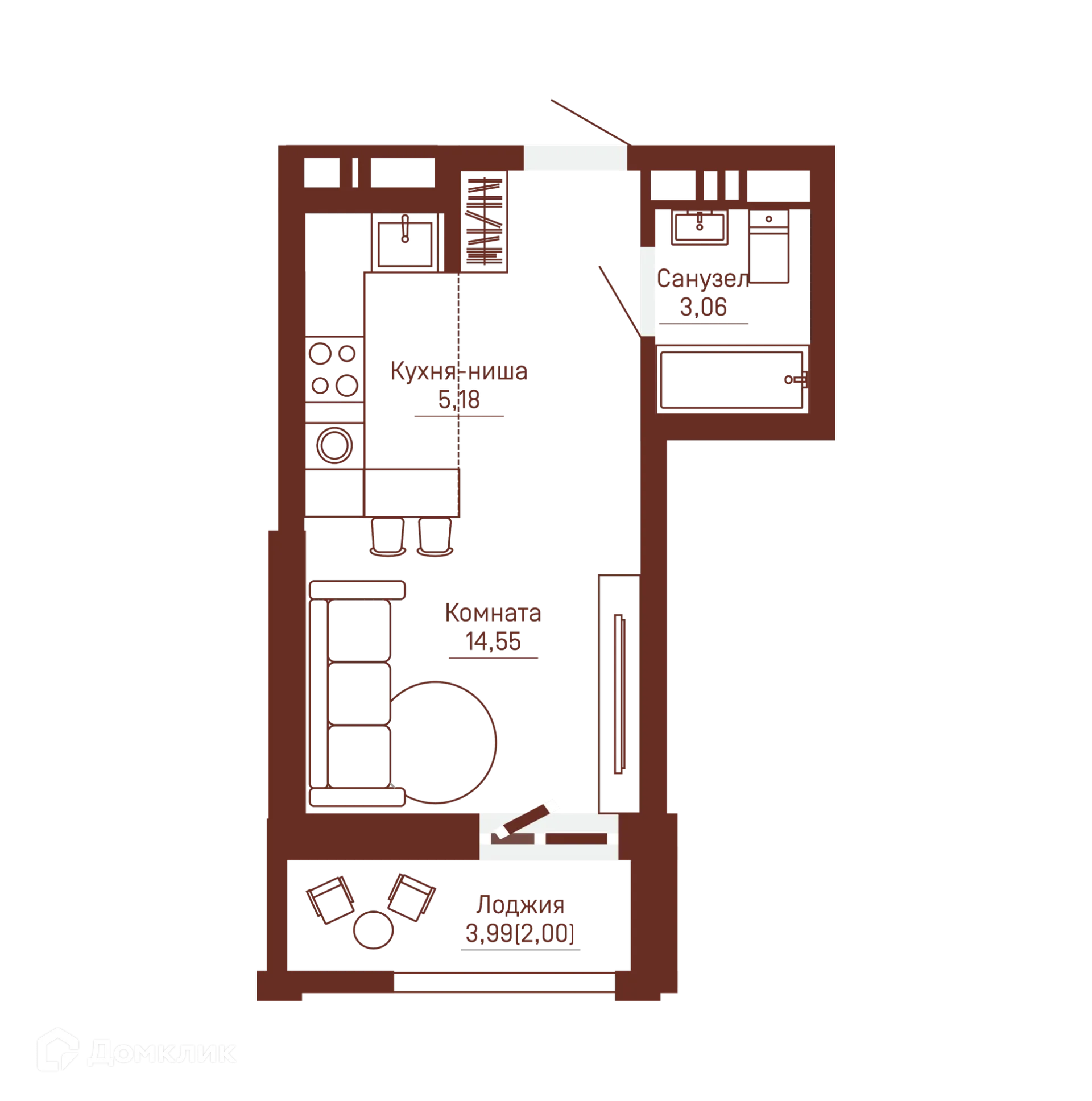 Фото квартиры в ЖК Три девятых