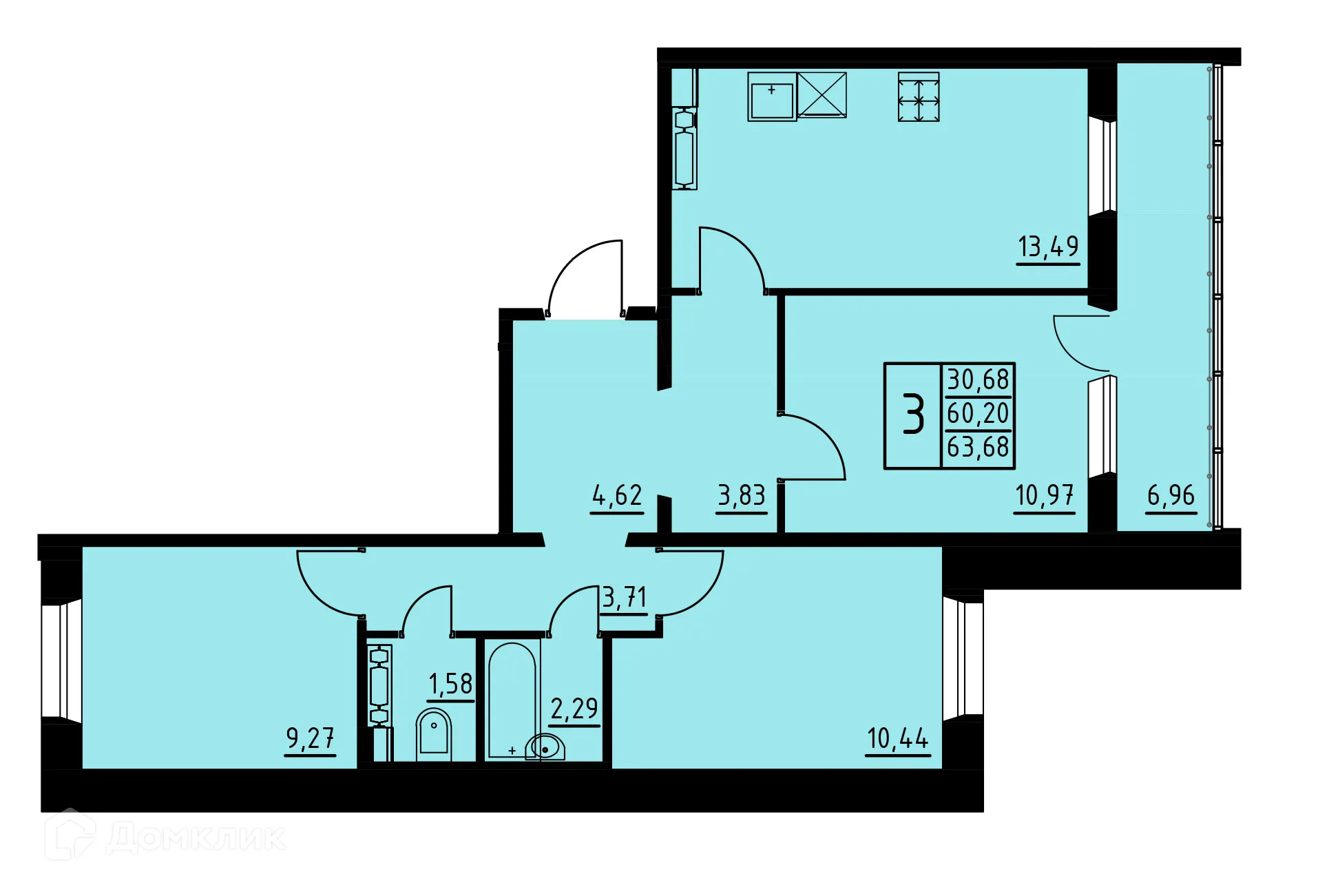 Фото квартиры в ЖК по ул. Магистральная