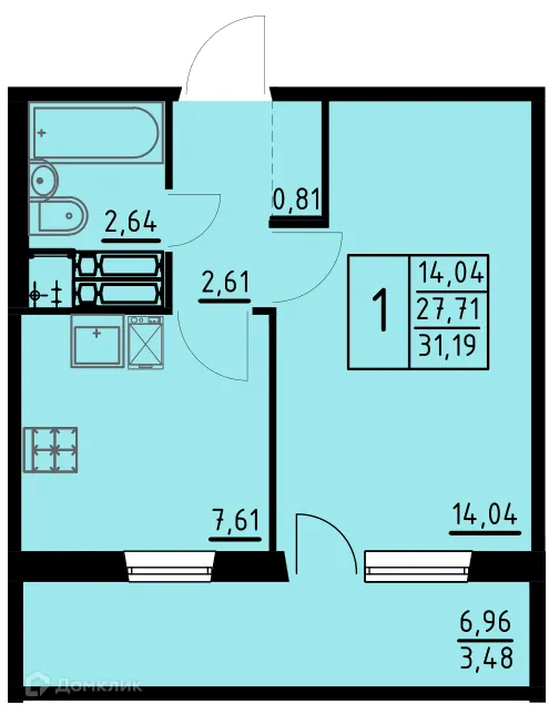 Фото квартиры в ЖК Жилой дом на  Танцорова