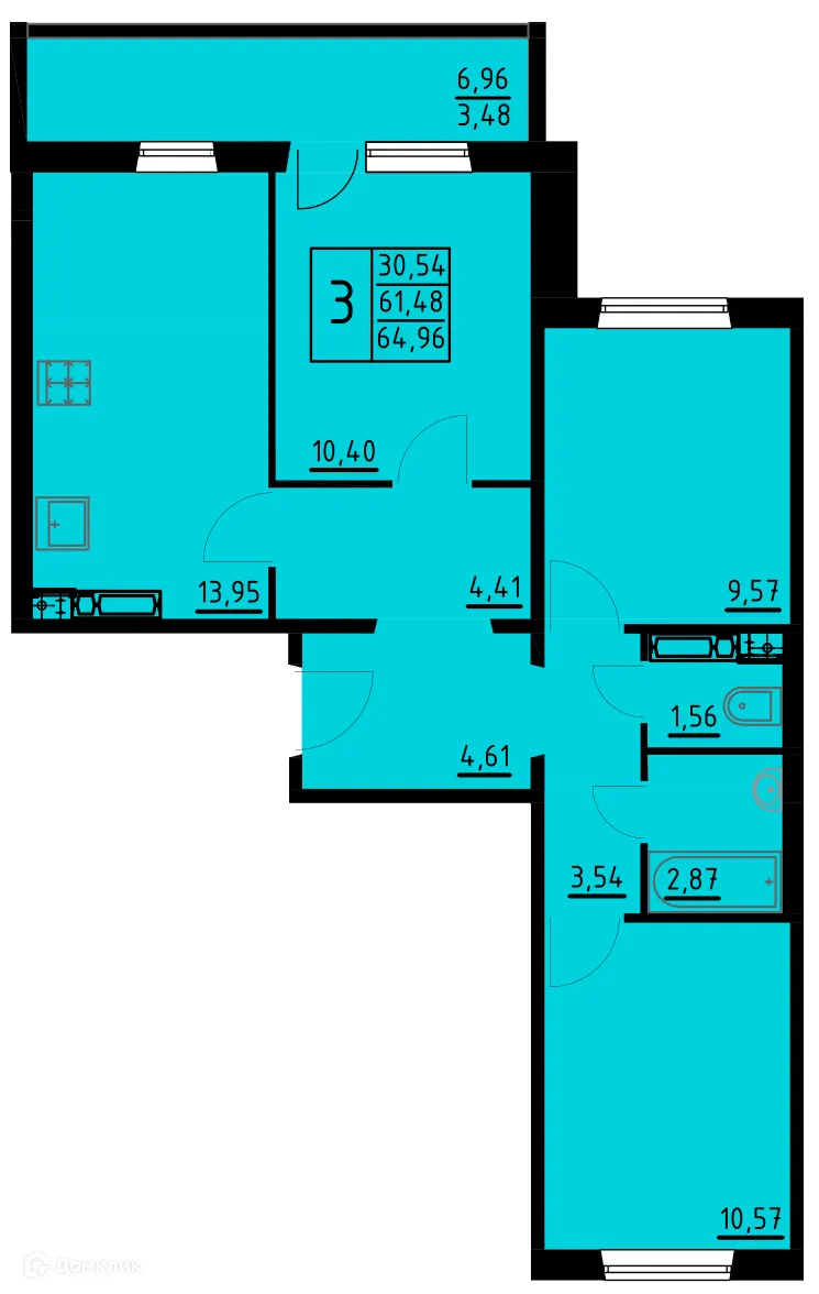 Фото квартиры в ЖК Жилой дом на  Танцорова