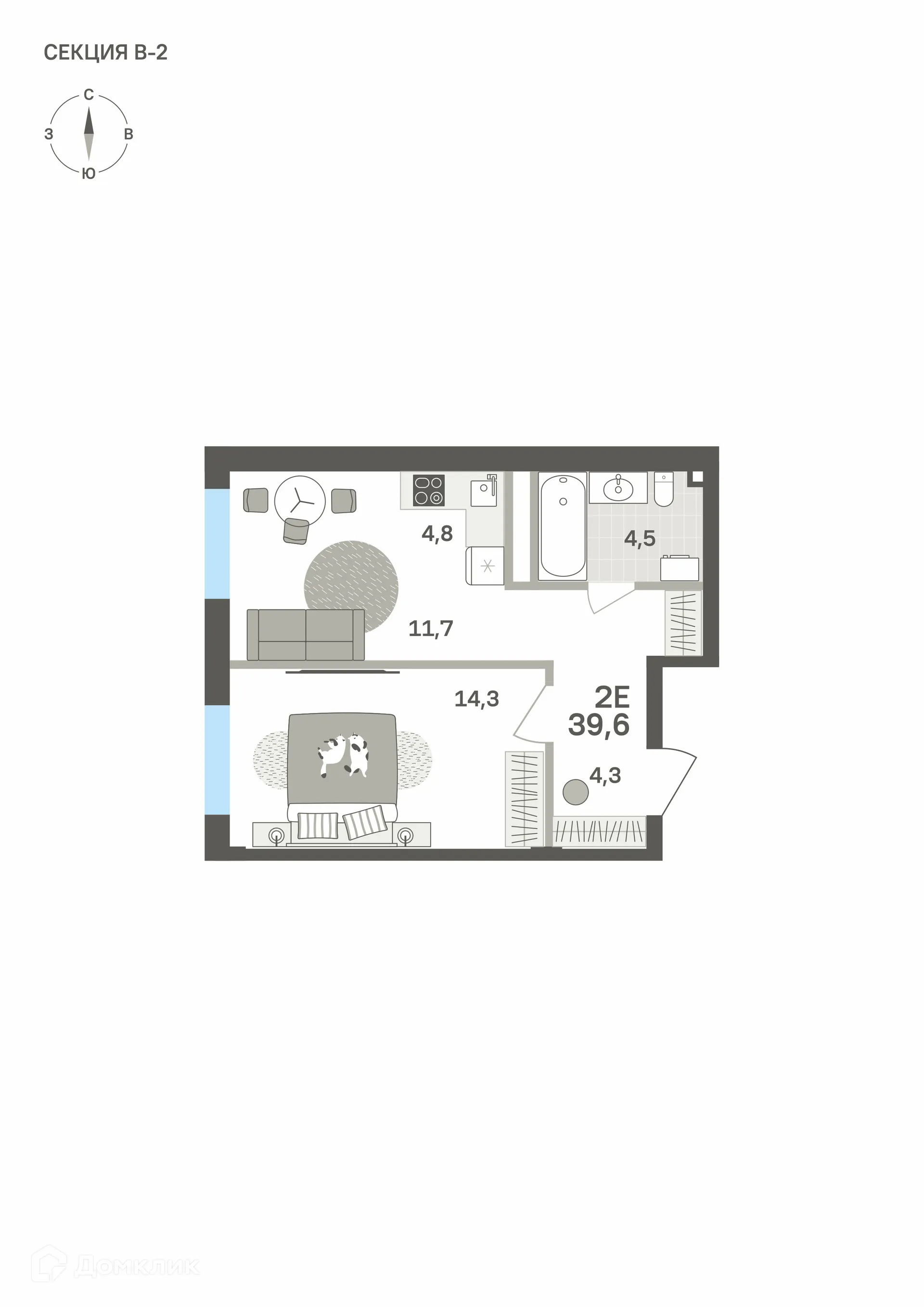 Фото квартиры в ЖК Грёнхольм