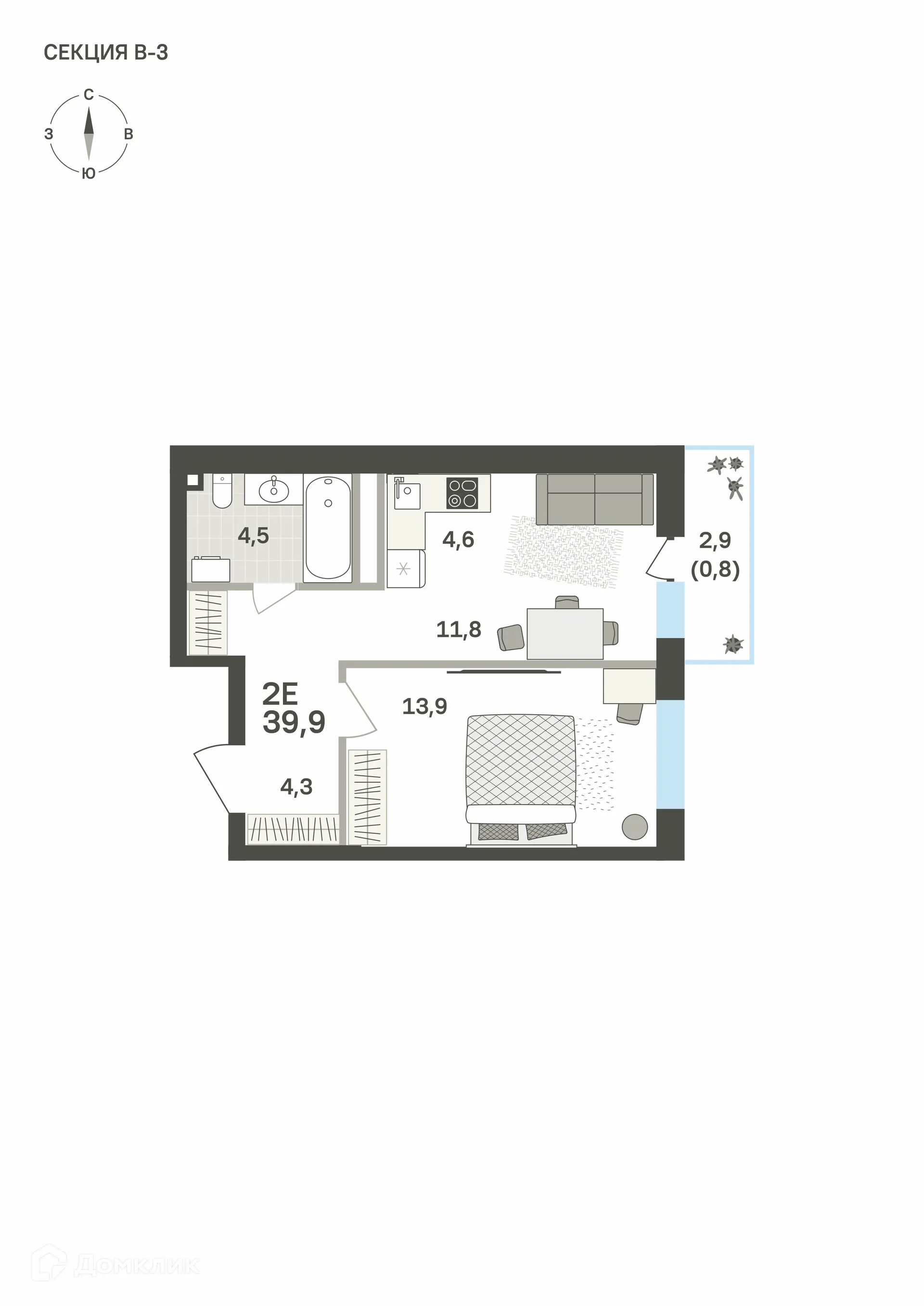 Фото квартиры в ЖК Грёнхольм