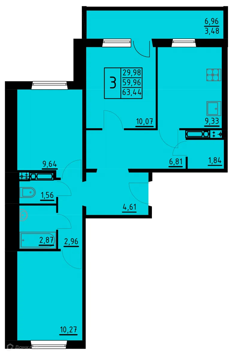 Фото квартиры в ЖК Жилой дом на  Танцорова