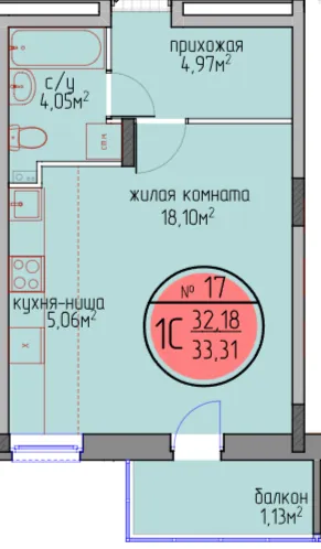 Фото квартиры в ЖК по улице Автозаводская