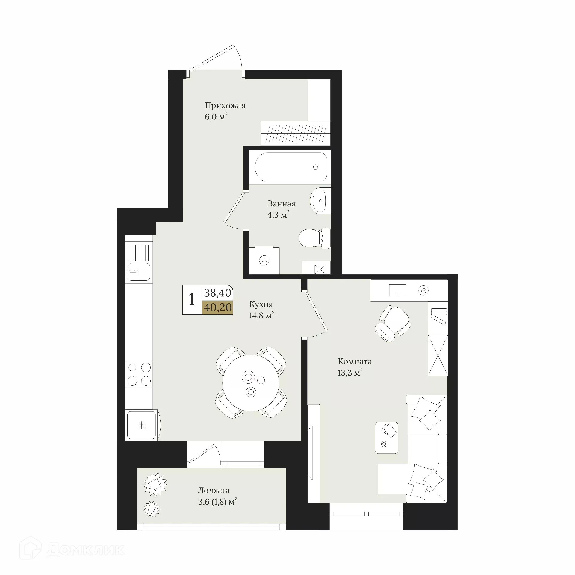 Фото квартиры в ЖК Веларт 3 очередь