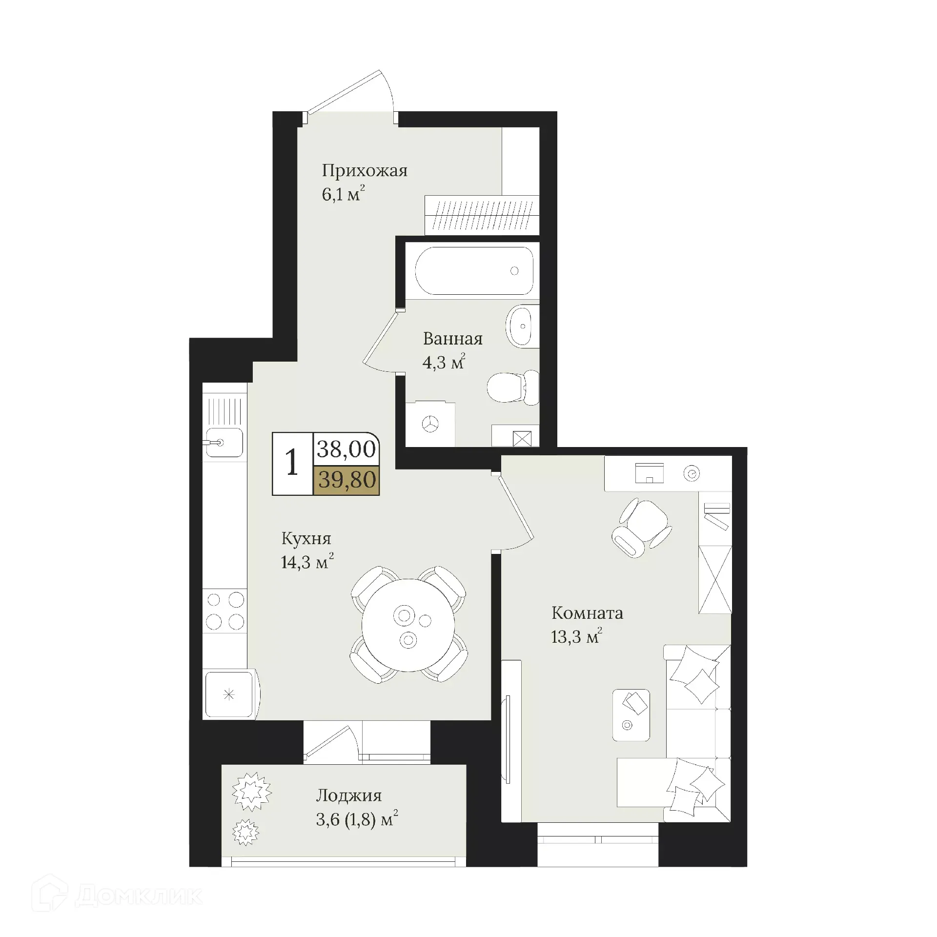 Фото квартиры в ЖК Веларт 3 очередь