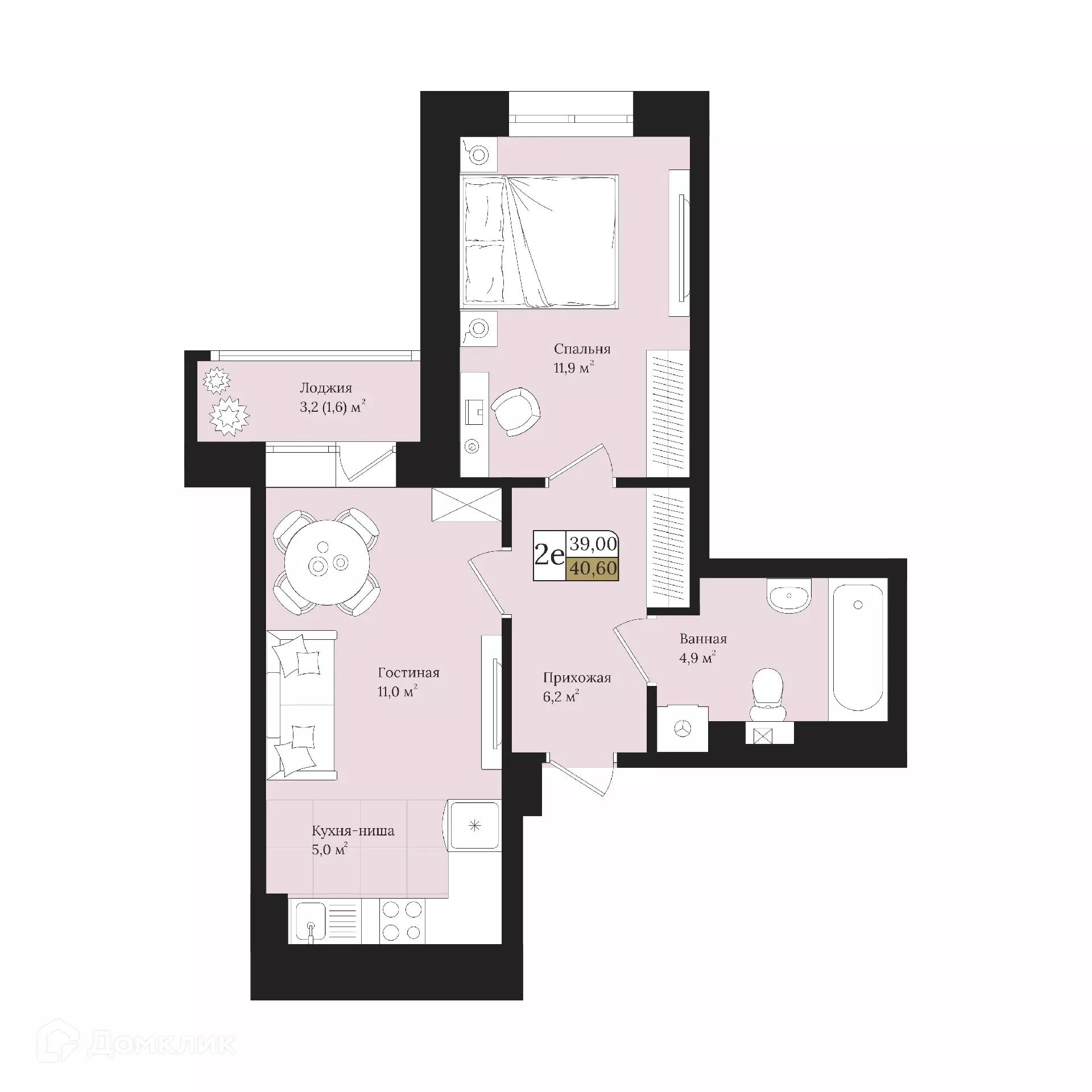 Фото квартиры в ЖК Веларт 3 очередь